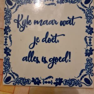 Persoonlijk tegeltje