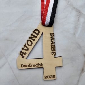 Houten medaille Avond4daagse
